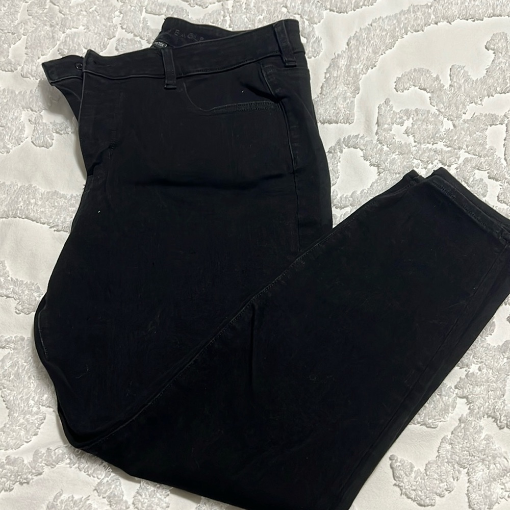 American Eagle black dream stretch jeans